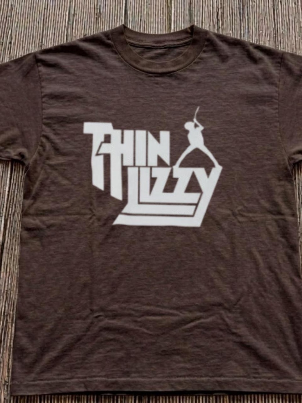 Gildan Brown Thin Lizzy Logo Tee